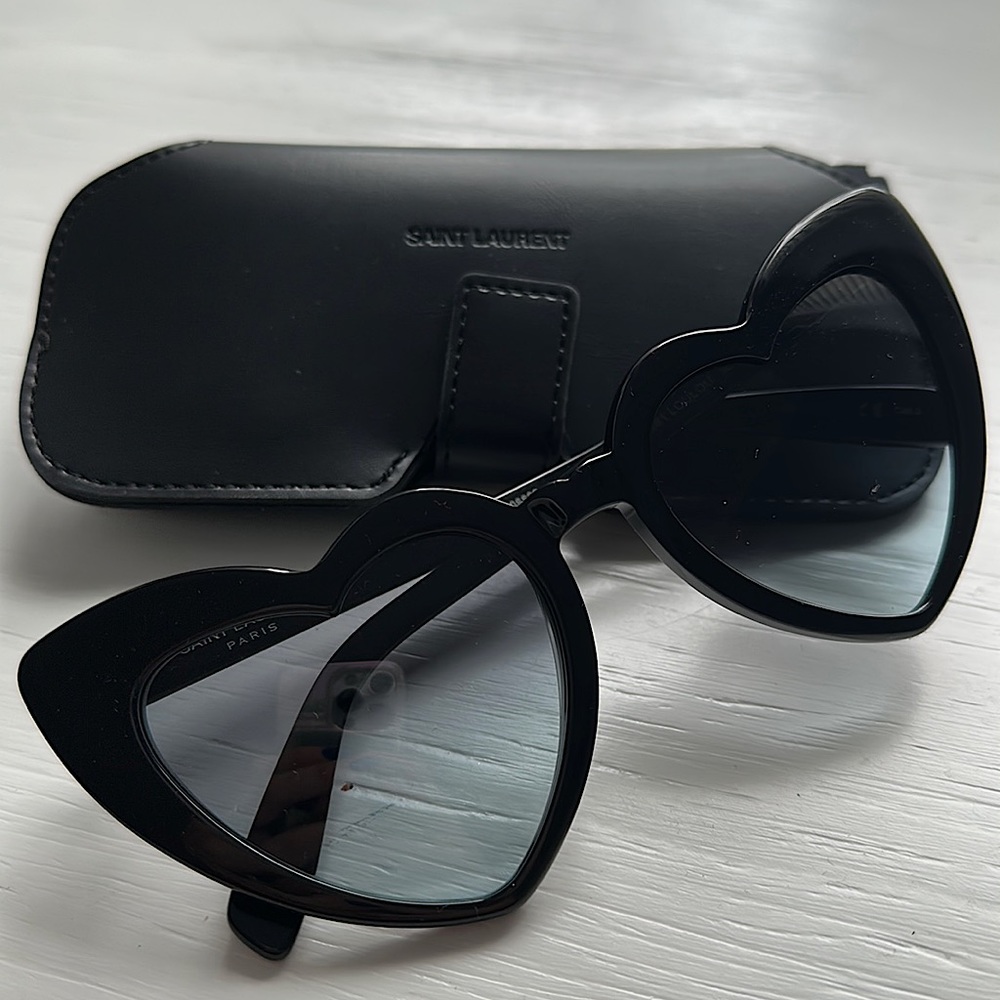 Saint Laurent Loulou Heart Sunglasses NWOT